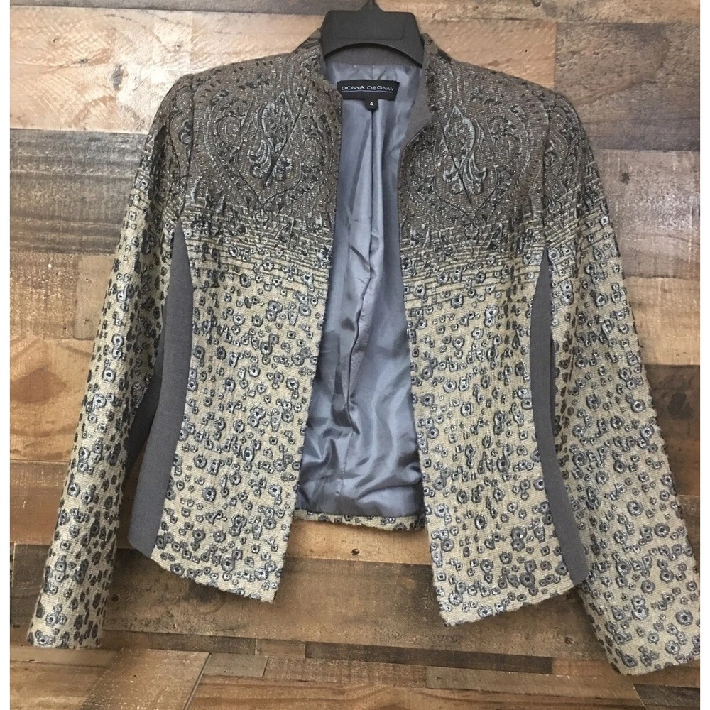 VTG Blazer Women 4 Ombre Art to Wear Jacket Lined Career Boho Fairygoth Unique